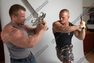 ADRIAN VS TOM WITH SWORDS